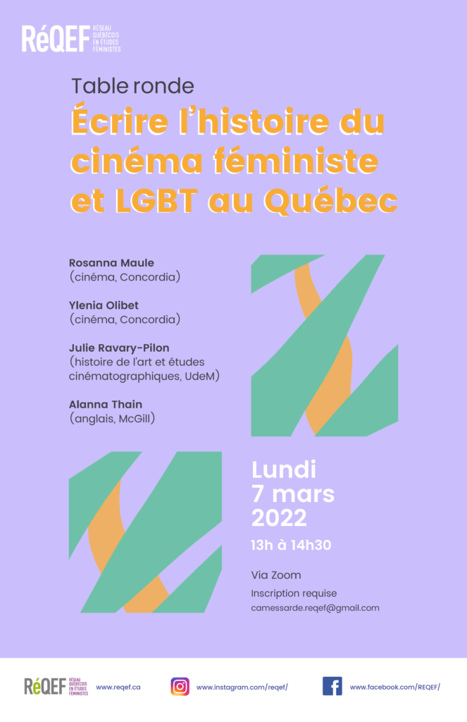 Écrire l'histoire du cinéma féministe et LGBT au Québec