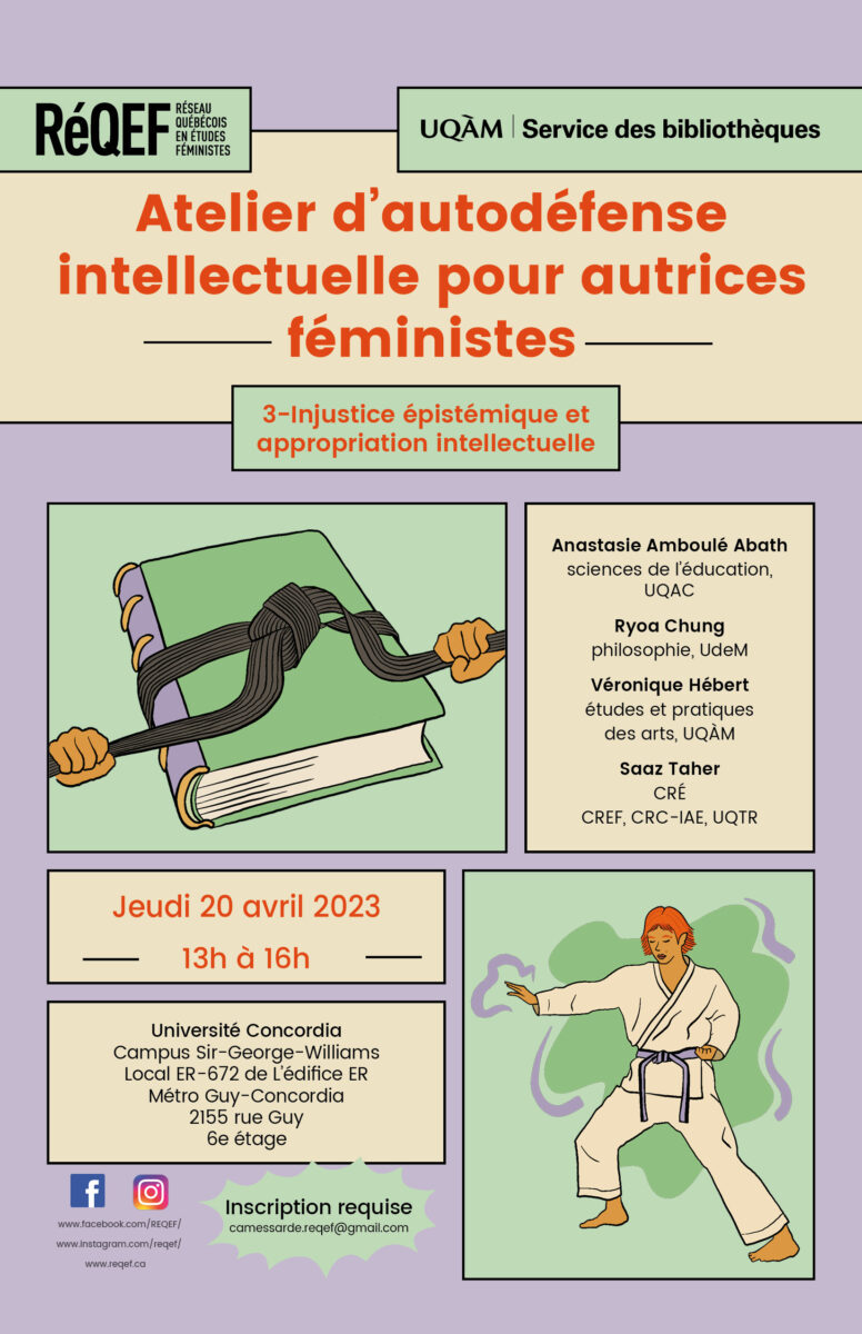 Atelier d'autodéfence intellectuelle pour autrices féministes