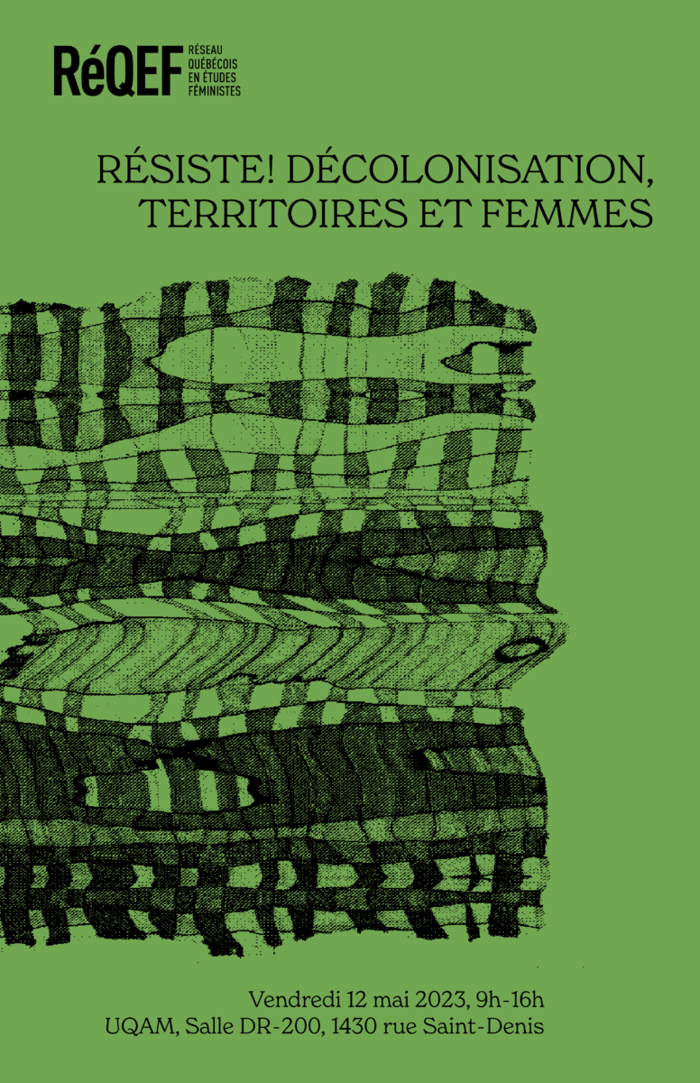 Affiche du Colloque « Résiste ! Décolonisation, territoires et femmes »