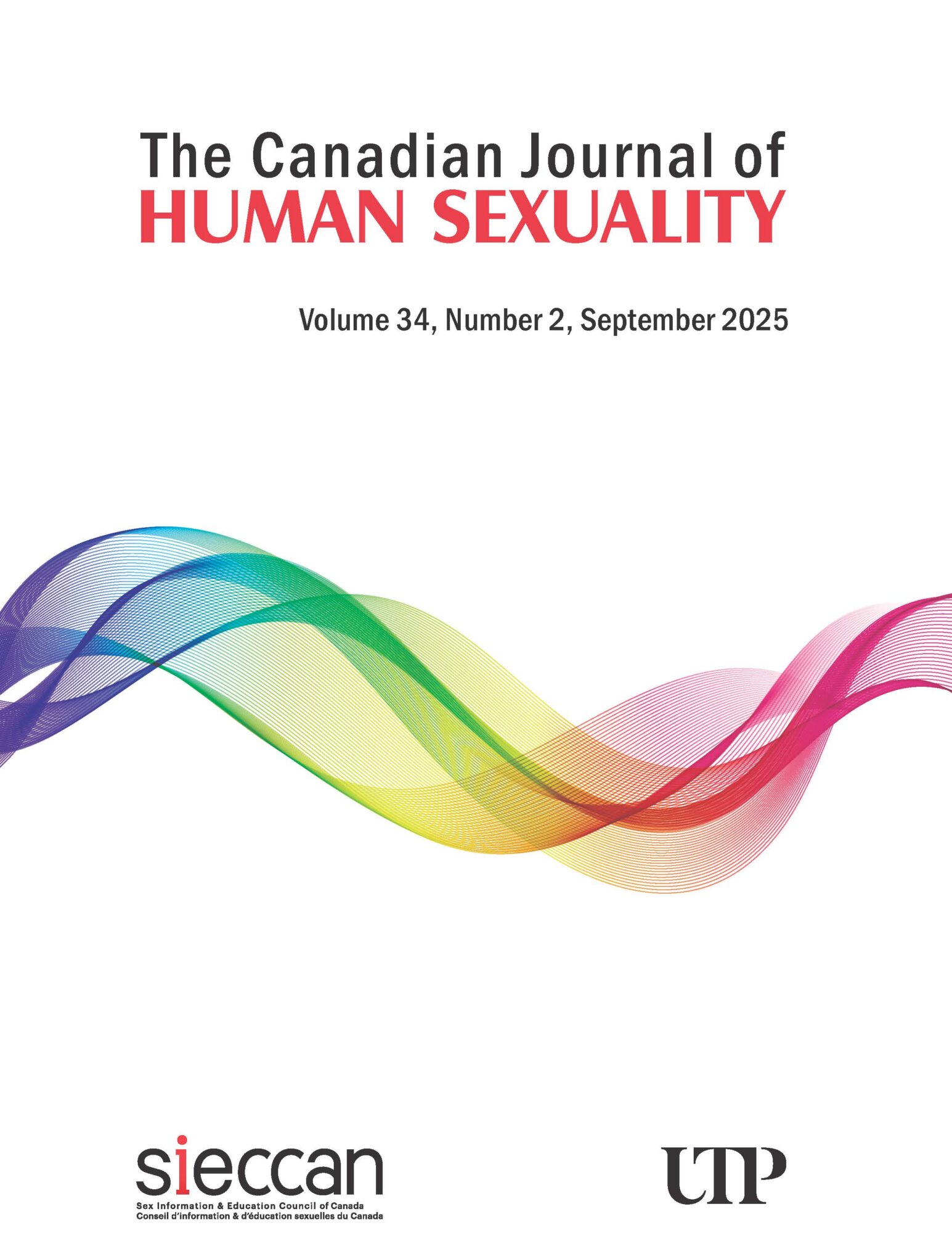 Couverture de la revue The Canadian Journal of Human Sexuality, vol. 34, no 2, septembre 2025, SIECCAN et UTP