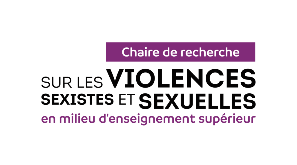 Logo de la Chaire de recherche - Violences sexistes et sexuelles en enseignement supérieur